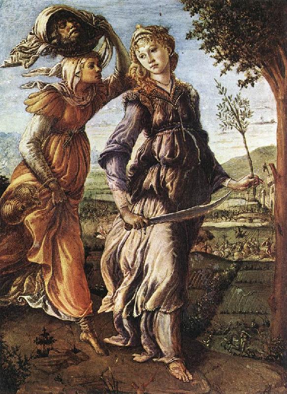 BOTTICELLI, Sandro The Return of Judith to Bethulia  hgg Spain oil painting art